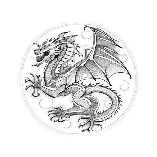 Electronic Circuits Creating A Dragon