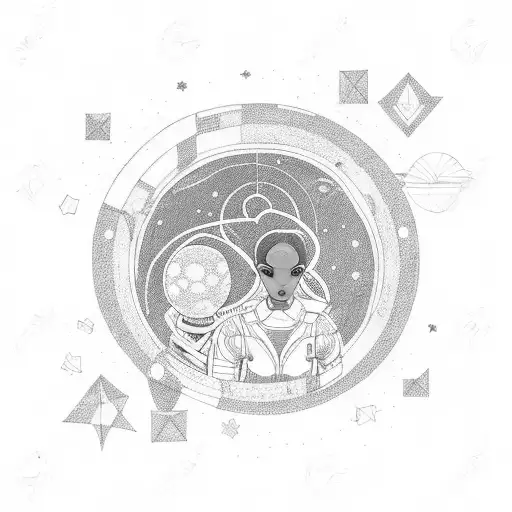 Brown Skin Persephone Hang With An Astronaut