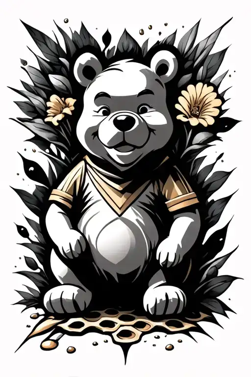 Winnie The Pooh With Honey