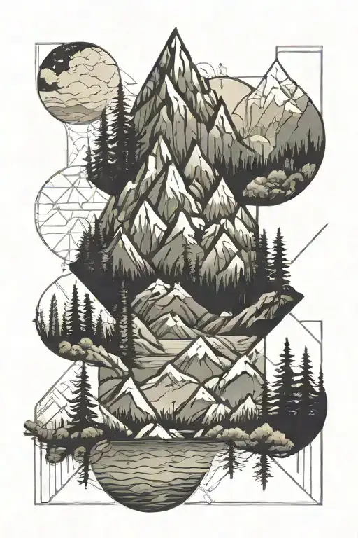 Mountains Forest River