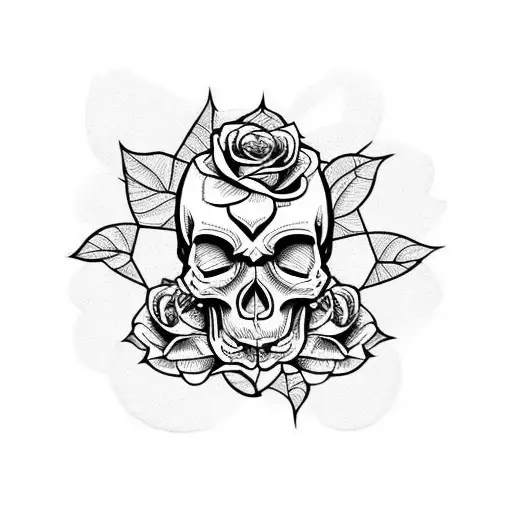 Skull And Roses