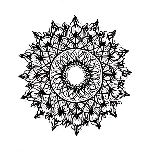 Mandala For The Upper Arm Sleeve