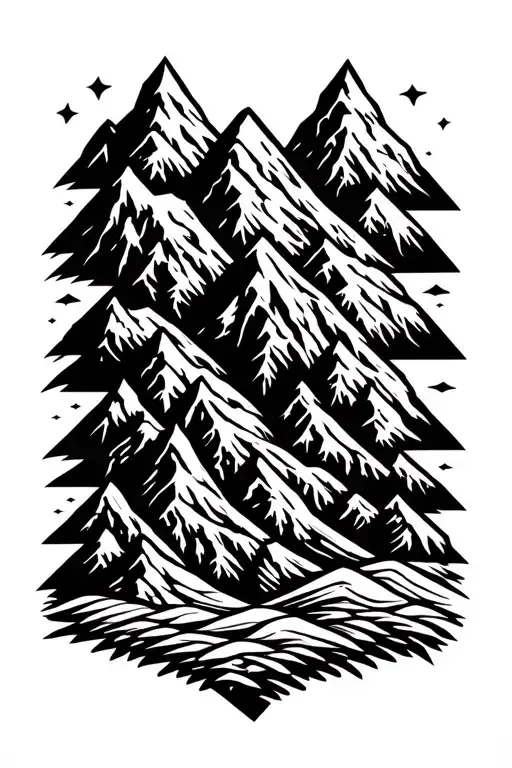 Mountains Faith New Life Tattoo Design Inspired