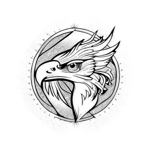 Phoenix With Wild Flower