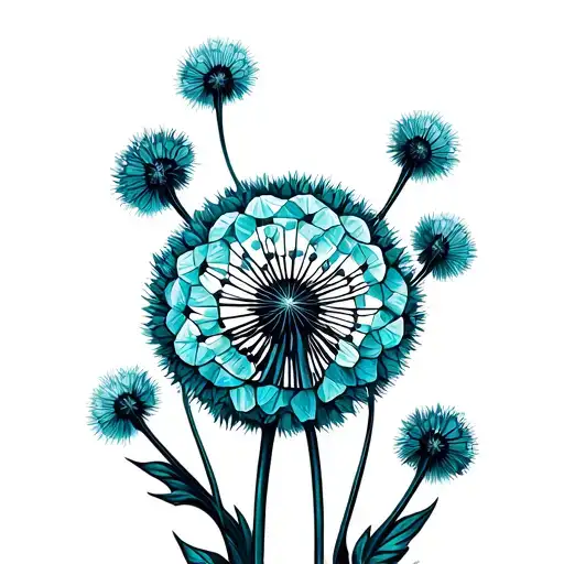 Dandelion Flower Full I Color