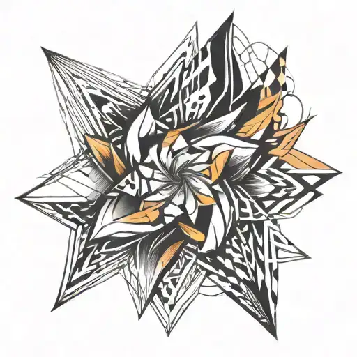 Abstract Form Like Flames