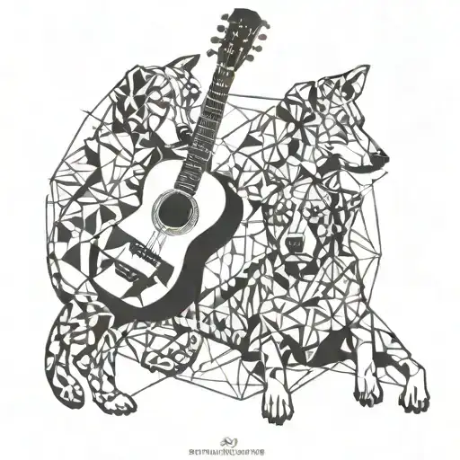 Guitar And Dogs