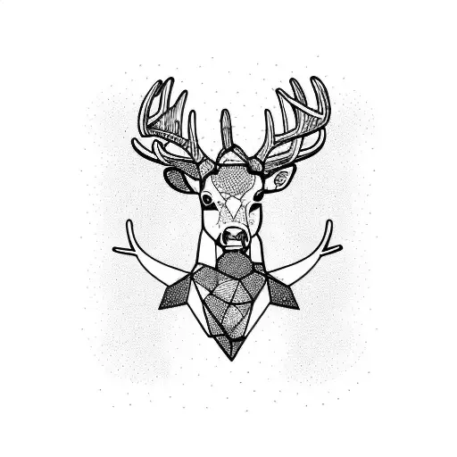 Cowboy Riding Bucking Deer