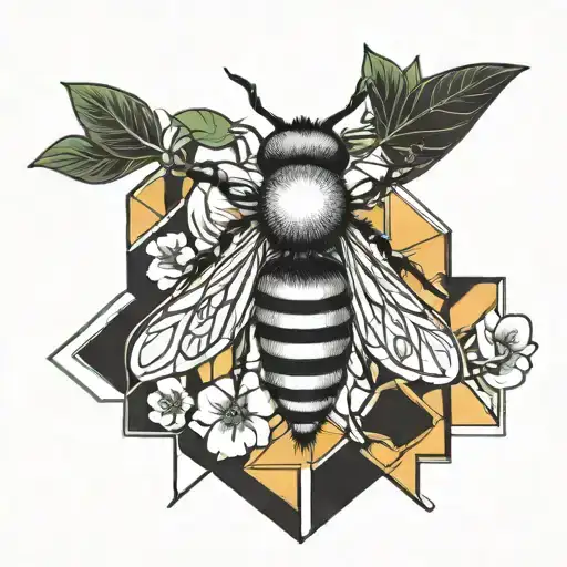 Honey Bee And Shamrock