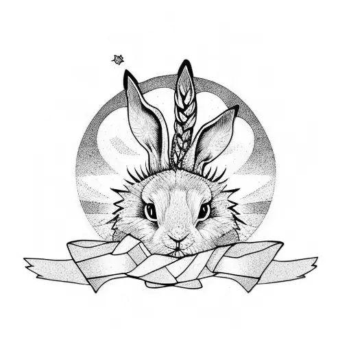 Wheat And Moon And Rabbit