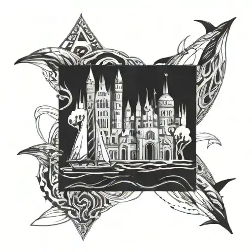 Sailboat Castle Dolphin