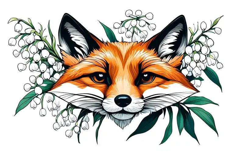 Fox & Lily Of The Valley Flower