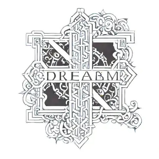 The Word Dream Crosses Out The Word Dead In The Cross