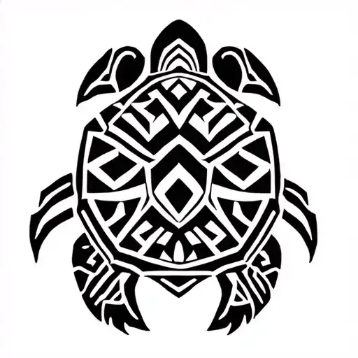 Maori Turtle Aztec With Stripes