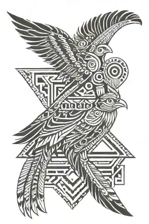 Simple Aztec Quetzal