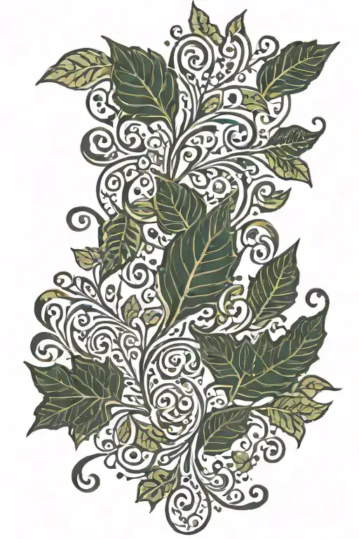 Ivy Vine Paisley Print Inside