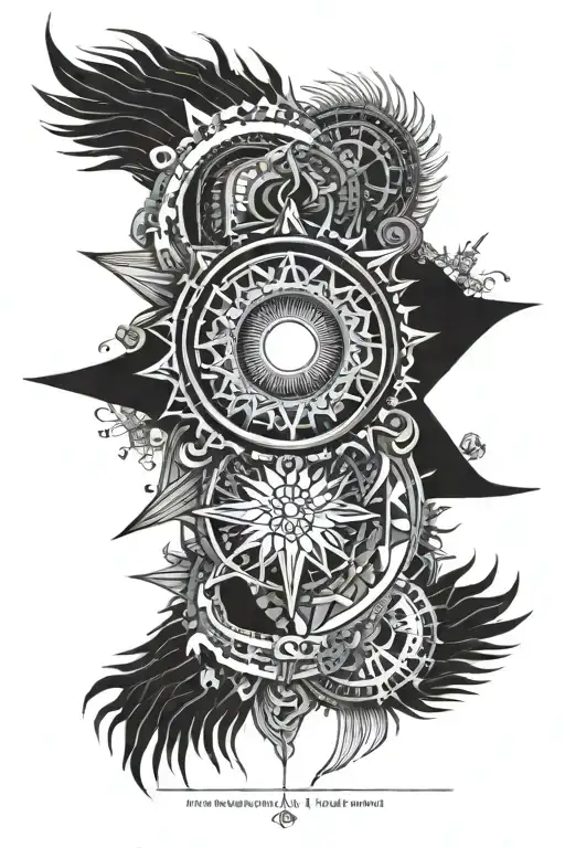 Sun Above The Elbow On The Triceps Under The Perseus