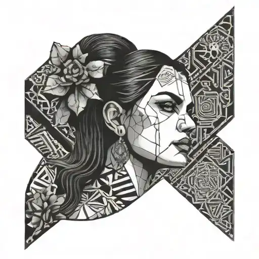 Curvy Darkhaired Lady With Cactus