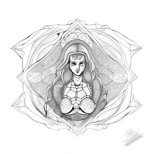 Aphrodite With Turtle Shell