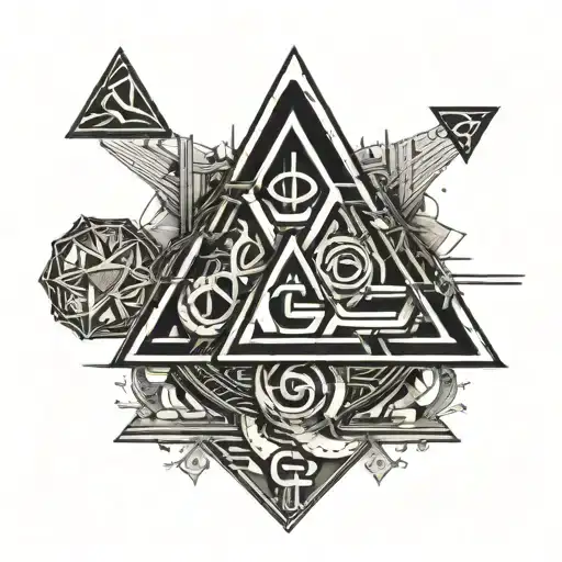 2 Sliced Triangles With Roman Numbers Inside Cool Smart Philosofic