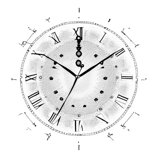 Clock With Date And Time In Roman Numerals