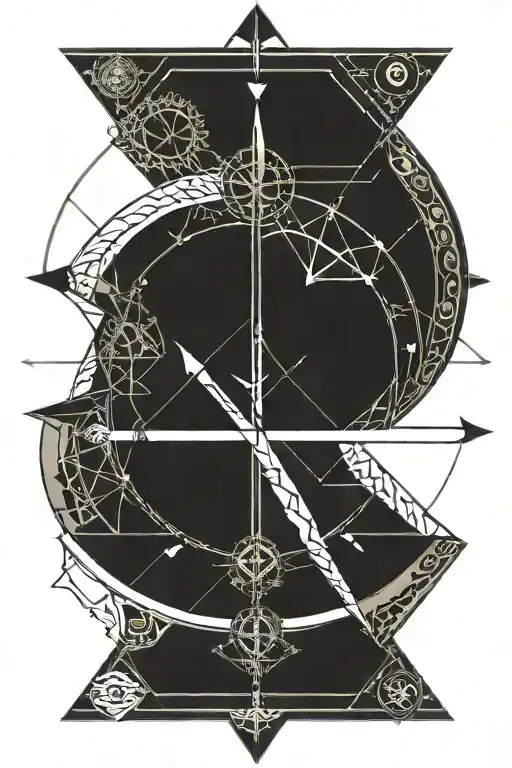 Arrow Compass Design