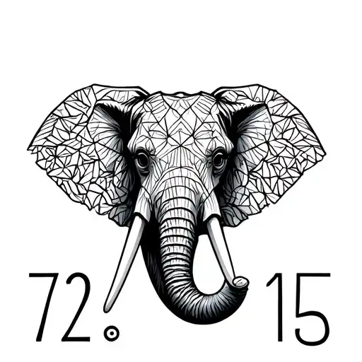 Use Word Magridge And Add An Elephant Head With The Number Sequence 72-85-15