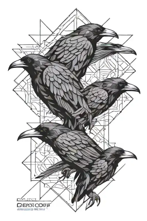 Crows And A Desto Angel