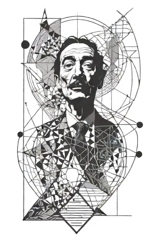 Salvador Dali And Strange Line