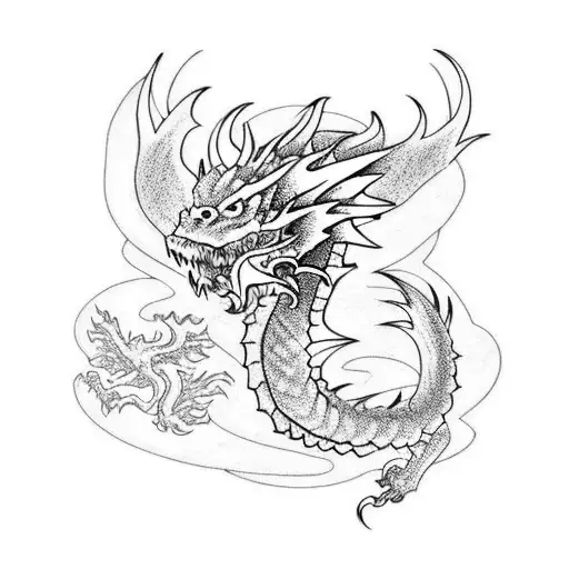 Arm Band With Dragon Wrapping Around