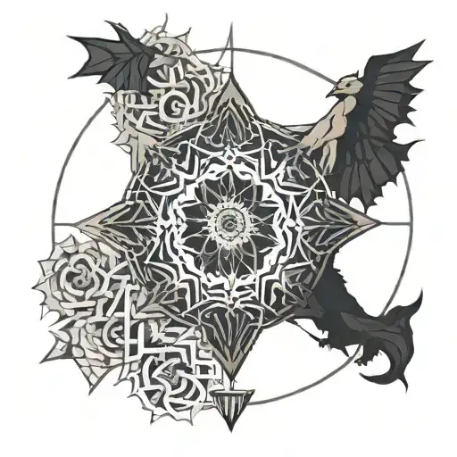 Dark Souls Mandala Design Incorporating