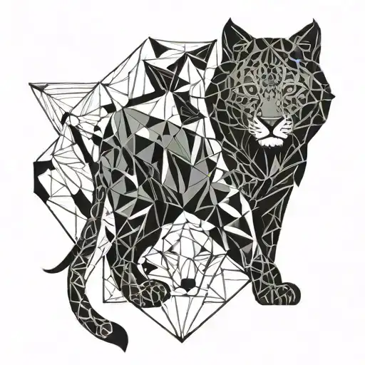Geometric Design Animal Silhouettes