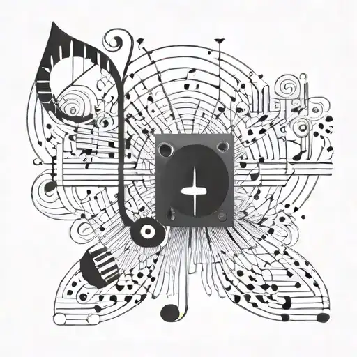 Music Notes Vocalist Mental Health Awareness