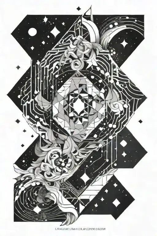 Heaven Opening Her Coat With Galaxies