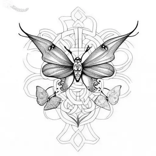 Butterfly With Dragon