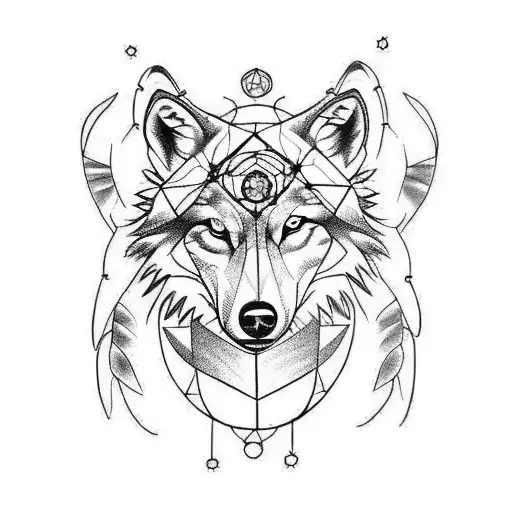Dreamcatcher With A Wolf