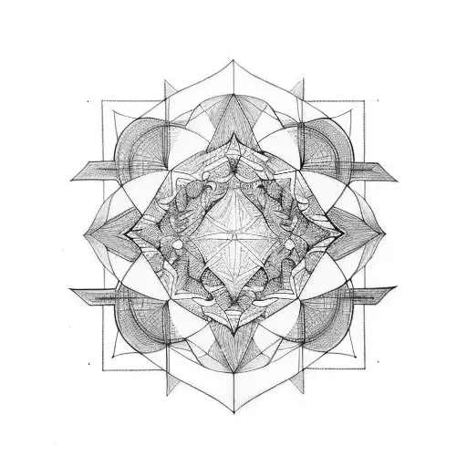 Geometric Negative Space Sleeve