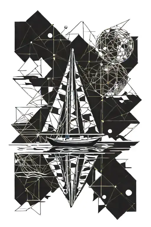 Sailboat With Reflection In The Water