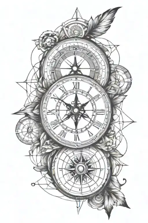 Compass And Clock