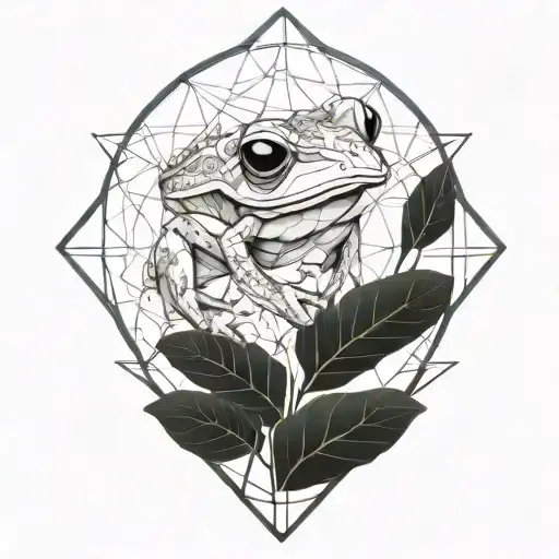 Hallucinogenic Frog And Weed And Mushrooms