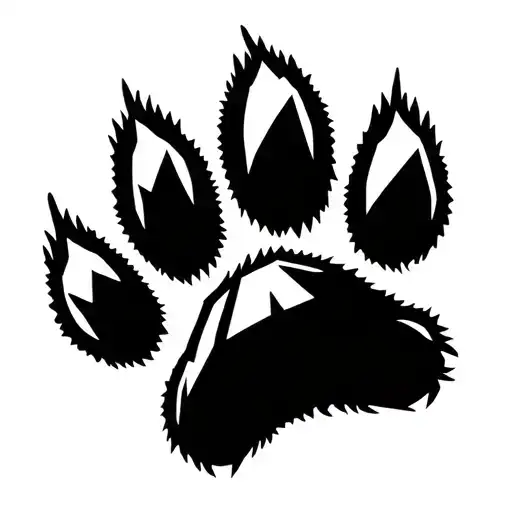 Wolf Paw With The Name Daisy