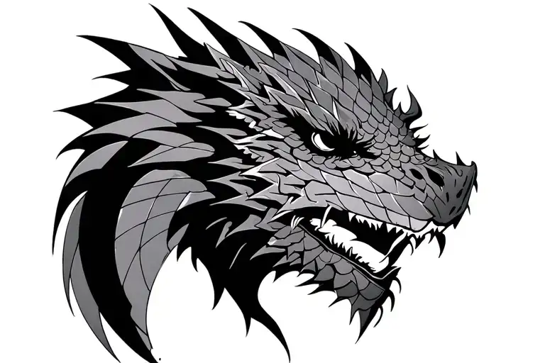 Shoulder Dragon Scales Adorned In Armor