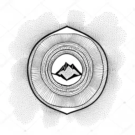 Mountain In A Delicate Circle