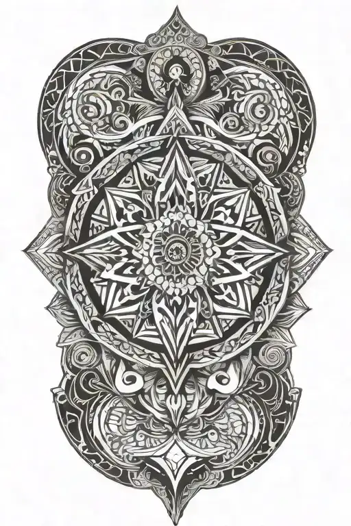 Mandolla And Geometric Design