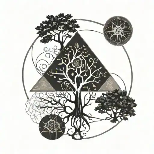 Wind Roses And Tree Of Life