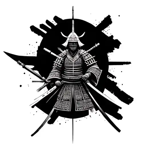 Geometric Samurai With Three Imprints