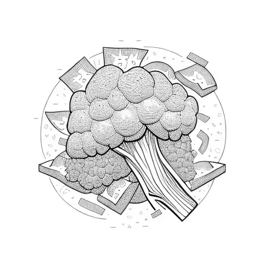 Broccoli With Money Sign In It