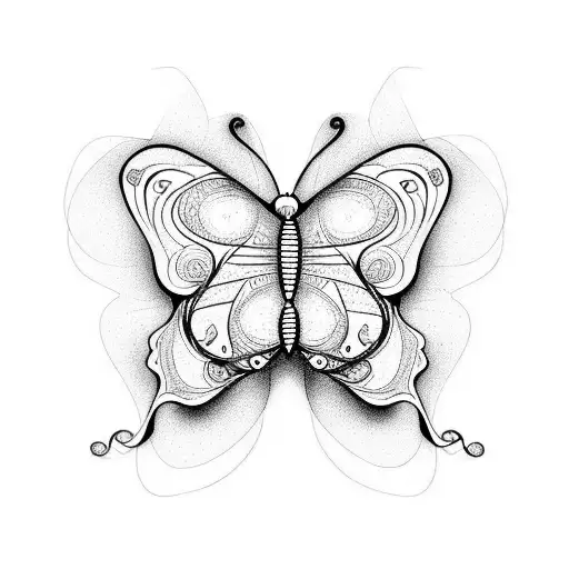 Butterfly With Plane Tree