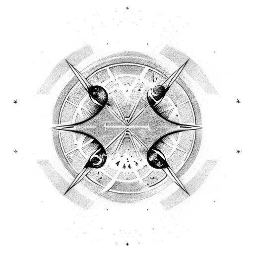 Gemini Symbol From Futuristic Perpective