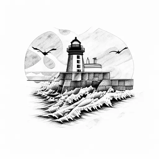 Lighthouse Watercolour